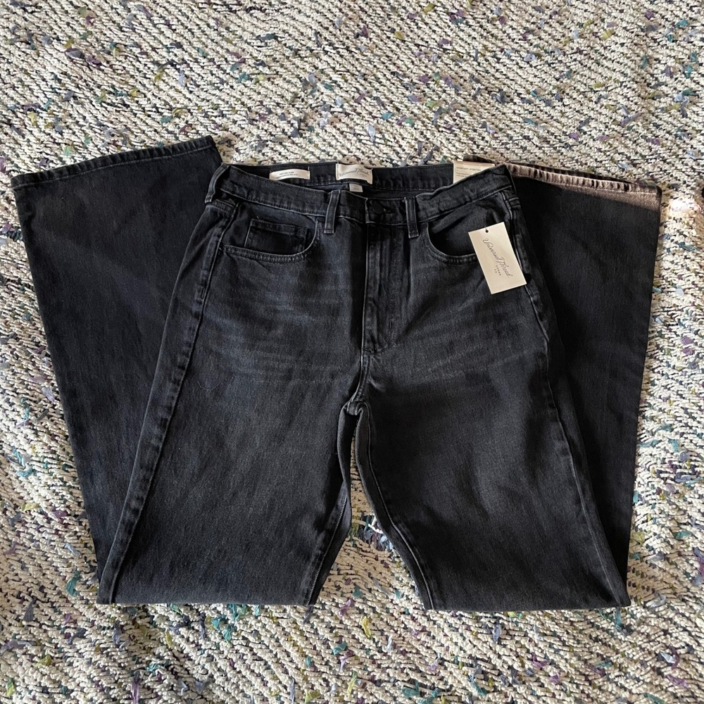 Universal Thread Black Wash High Rise Flare Comfort Stretch Jeans Womens 10 Long - Picture 3 of 13